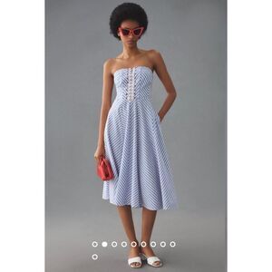 New Anthropologie Maeve Strapless A-Line Dress Size S